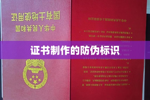 亚东证书制作的防伪标识