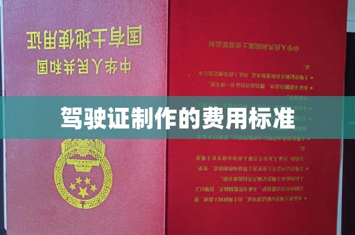 亚东驾驶证制作的费用标准