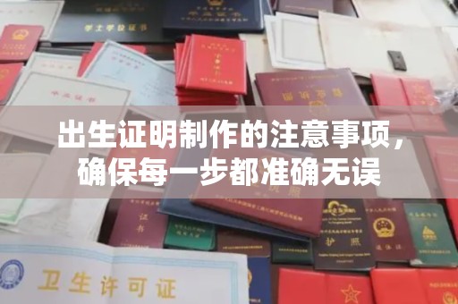 亚东出生证明制作的注意事项，确保每一步都准确无误