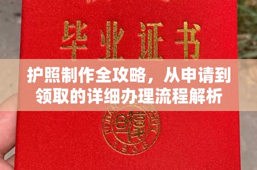 亚东护照制作全攻略，从申请到领取的详细办理流程解析